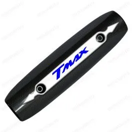 BRIXIAMOTO PROTECTION CHALEUR ECHAPPEMENT CARBON T-MAX 500 530 2007-2016 LOGO 3D BLANC BLEU 3 BRIXIAMOTO PROTECTION CHALEUR ECHAPPEMENT CARBON T-MAX 500 530 2007-2016 LOGO 3D BLANC BLEU