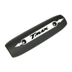 BRIXIAMOTO PROTECTION CHALEUR ECHAPPEMENT NOIR T-MAX 500 530 2007-2016 LOGO 3D BLANC NOIR