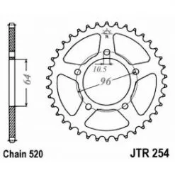 COURONNE MOTO JT JTR254.37
