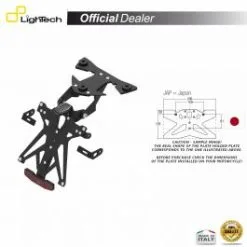 SUPPORT PLAQUE IMMATRICULATION LIGHTECH KTARBM105B3
