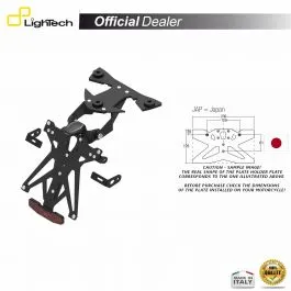 SUPPORT PLAQUE IMMATRICULATION LIGHTECH KTARBM105B3 3 SUPPORT PLAQUE IMMATRICULATION LIGHTECH KTARBM105B3