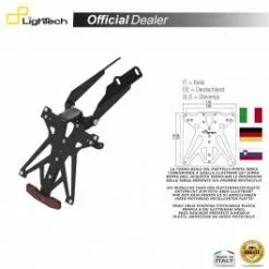 SUPPORT PLAQUE IMMATRICULATION LIGHTECH KTARDU105A1