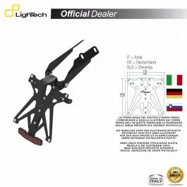 SUPPORT PLAQUE IMMATRICULATION LIGHTECH KTARDU105A1 3 SUPPORT PLAQUE IMMATRICULATION LIGHTECH KTARDU105A1