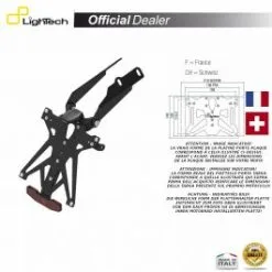 SUPPORT PLAQUE IMMATRICULATION LIGHTECH KTARDU105A2