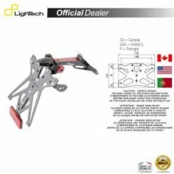 SUPPORT PLAQUE IMMATRICULATION LIGHTECH KTARDU113B1