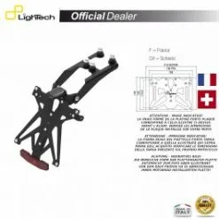 SUPPORT PLAQUE IMMATRICULATION LIGHTECH KTARHO107A2