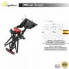 SUPPORT PLAQUE IMMATRICULATION LIGHTECH KTARHO110A3 1 SUPPORT PLAQUE IMMATRICULATION LIGHTECH KTARHO110A3 -Promos pièces de moto Boutique lightech ktarho110a3 975478 01