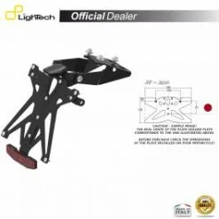 SUPPORT PLAQUE IMMATRICULATION LIGHTECH KTARHO111B3