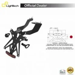 SUPPORT PLAQUE IMMATRICULATION LIGHTECH KTARHO113B3