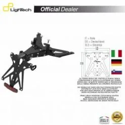 SUPPORT PLAQUE IMMATRICULATION LIGHTECH KTARHO115A1