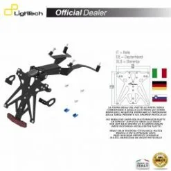 SUPPORT PLAQUE IMMATRICULATION LIGHTECH KTARHO116A1