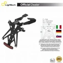SUPPORT PLAQUE IMMATRICULATION LIGHTECH KTARKA118A1