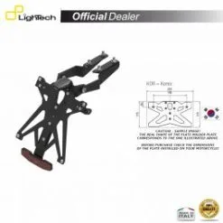 SUPPORT PLAQUE IMMATRICULATION LIGHTECH KTARKA119B2