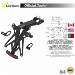 SUPPORT PLAQUE IMMATRICULATION LIGHTECH KTARKA125B1