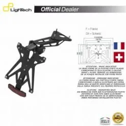 SUPPORT PLAQUE IMMATRICULATION LIGHTECH KTARMV106A2