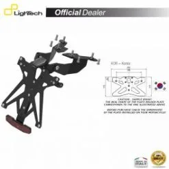 SUPPORT PLAQUE IMMATRICULATION LIGHTECH KTARSU112B2