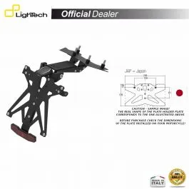 SUPPORT PLAQUE IMMATRICULATION LIGHTECH KTARSU114B3 3 SUPPORT PLAQUE IMMATRICULATION LIGHTECH KTARSU114B3