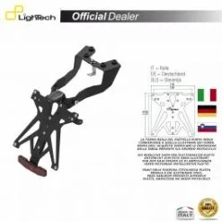 SUPPORT PLAQUE IMMATRICULATION LIGHTECH KTARTR105A1