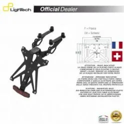 SUPPORT PLAQUE IMMATRICULATION LIGHTECH KTARYA109A2