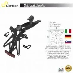 SUPPORT PLAQUE IMMATRICULATION LIGHTECH KTARYA116A1