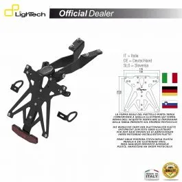SUPPORT PLAQUE IMMATRICULATION LIGHTECH KTARYA116A1 3 SUPPORT PLAQUE IMMATRICULATION LIGHTECH KTARYA116A1