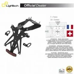 SUPPORT PLAQUE IMMATRICULATION LIGHTECH KTARYA121A2