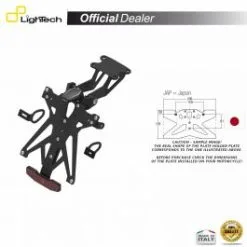 SUPPORT PLAQUE IMMATRICULATION LIGHTECH KTARYA125B3