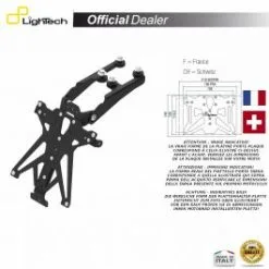 SUPPORT PLAQUE IMMATRICULATION LIGHTECH TARHO108A2
