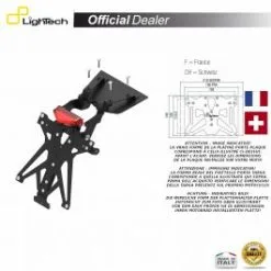 SUPPORT PLAQUE IMMATRICULATION LIGHTECH TARHO110A2