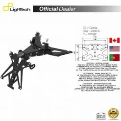 SUPPORT PLAQUE IMMATRICULATION LIGHTECH TARHO115B1