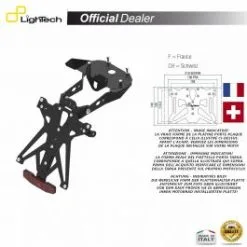 SUPPORT PLAQUE IMMATRICULATION LIGHTECH TARHU101A2