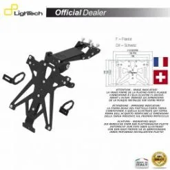 SUPPORT PLAQUE IMMATRICULATION LIGHTECH TARKA125A2