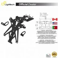 SUPPORT PLAQUE IMMATRICULATION LIGHTECH TARKA126B1