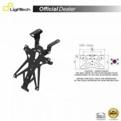 SUPPORT PLAQUE IMMATRICULATION LIGHTECH TARSU101B2
