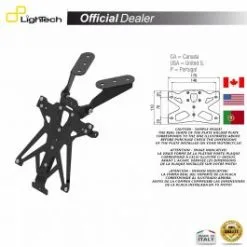 SUPPORT PLAQUE IMMATRICULATION LIGHTECH TARSU102B1