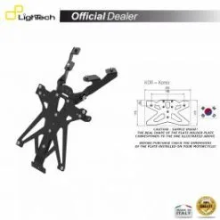 SUPPORT PLAQUE IMMATRICULATION LIGHTECH TARSU109B2