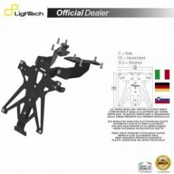 SUPPORT PLAQUE IMMATRICULATION LIGHTECH TARSU112A1