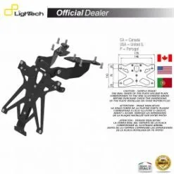 SUPPORT PLAQUE IMMATRICULATION LIGHTECH TARSU112B1