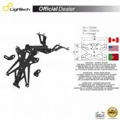 SUPPORT PLAQUE IMMATRICULATION LIGHTECH TARSU113B1