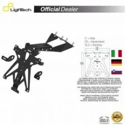 SUPPORT PLAQUE IMMATRICULATION LIGHTECH TARSU115A1