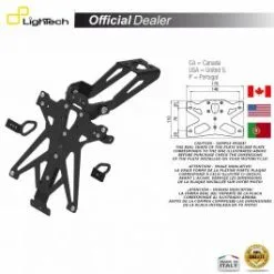 SUPPORT PLAQUE IMMATRICULATION LIGHTECH TARYA103B1