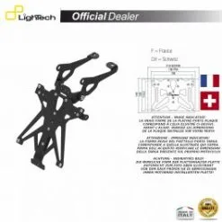 SUPPORT PLAQUE IMMATRICULATION LIGHTECH TARYA106A2