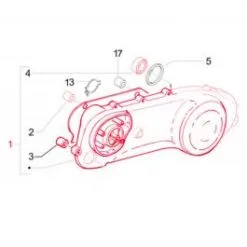 CARTER DE TRANSMISSION PIAGGIO 4822975