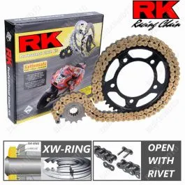 CHAINE RK 525ZXW PIGNON 15 COURONNE 40 GBR 3 CHAINE RK 525ZXW PIGNON 15 COURONNE 40 GBR