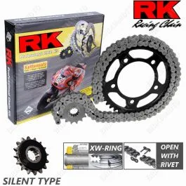 CHAINE RK 525ZXW PIGNON 17S ARRIERE 45 STR 3 CHAINE RK 525ZXW PIGNON 17S ARRIERE 45 STR