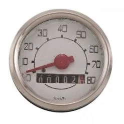 SIP COMPTEUR KILOMÉTRIQUE V50N D.52 ROND BLANC PIAGGIO 50 CIAO PX (C7E2T) 1979-1987
